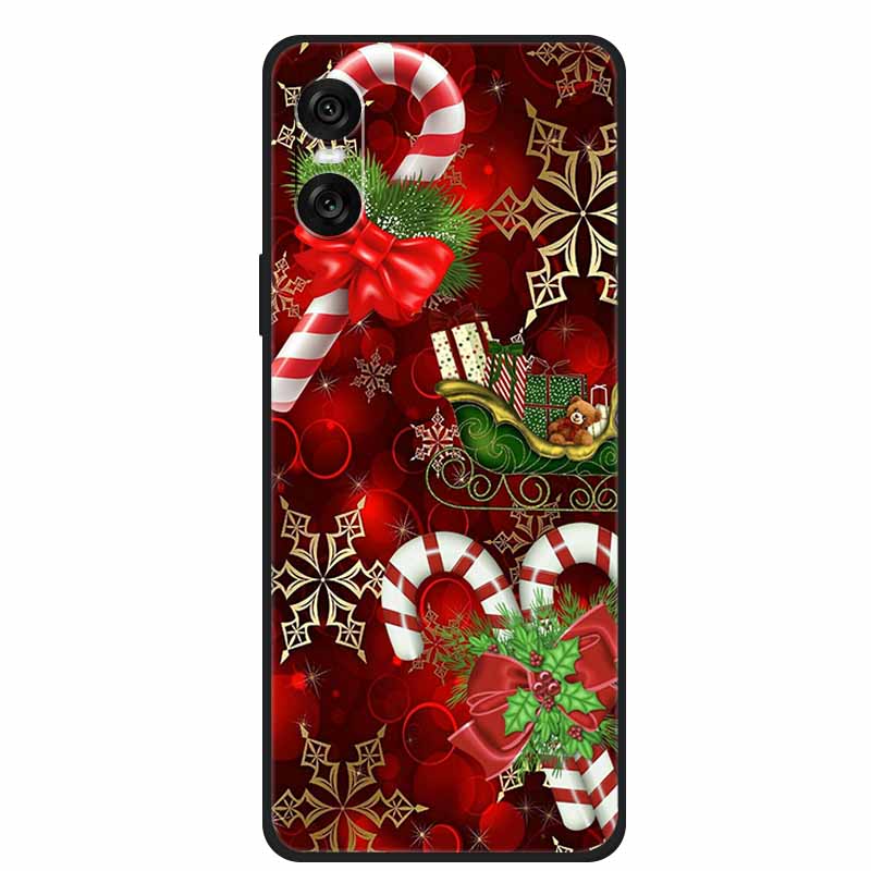 Christmas Phone Cases For Sony Xperia 10 VI 5G Case Soft TPU Silicone Santa Santa Claus Cover For Xperia 10VI Cover Bumper Funda