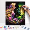 Disney Rapunzel DIY Painting Kit Classic Style Home Decor Craft Gift Idea Art Floral Forest Chameleon Fantasy Wall Decor Birthday Gift