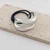Punk Metal Smooth Corss Elastic Hair Loop Hairband for Women Ponytail Hair Pins Headwear Vintage Fashion Jewelry Hair Accessorie