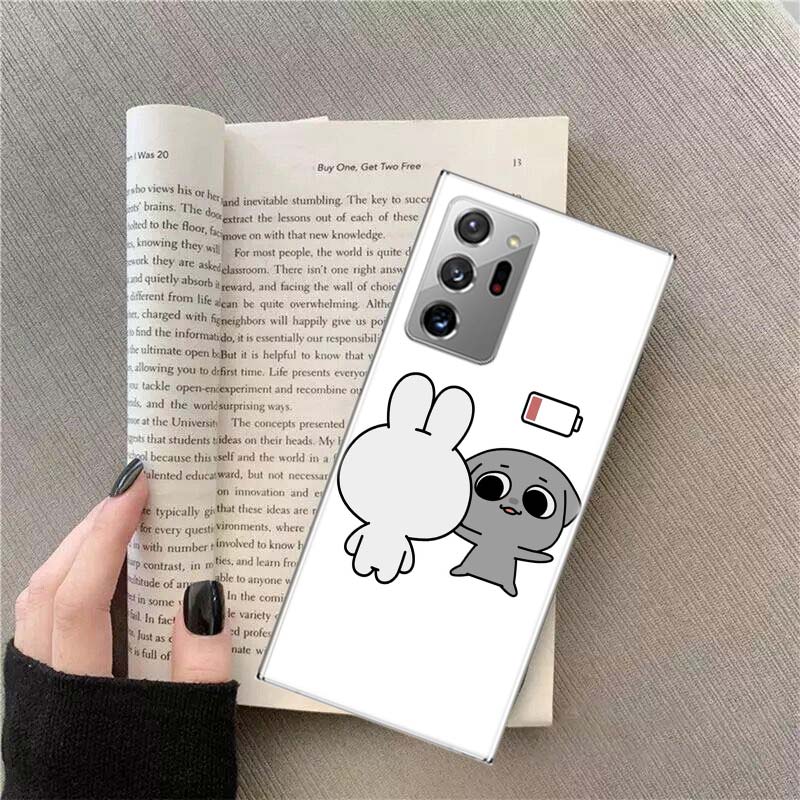

Cute Cartoon K-Kkamang Phone Case For Samsung Galaxy S25 Edge S24 S23 FE S22 S26 Ultra S21 S20 S10 Plus Capa Soft Samsung S26 Ultra 5G