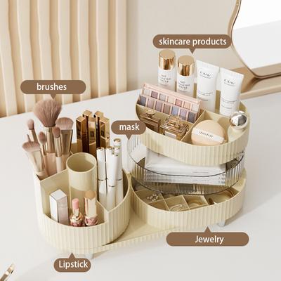 Organizer per il trucco multifunzionale, contenitore per cosmetici, porta pennelli per il trucco, palette di ombretti, organizer per la cura della pelle, grande