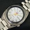 RELOJ DE HOMBRE SEIKO 5 AUTOMÁTICO VINTAGE GENUINO USADO JAPONÉS ESFERA BLANCA a433700-2