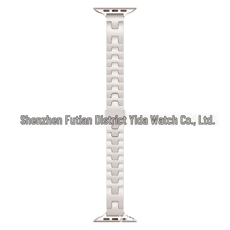 Hermes Women's H-Shaped Stainless Steel Band for Apple Watch 10/9 Ultra 2