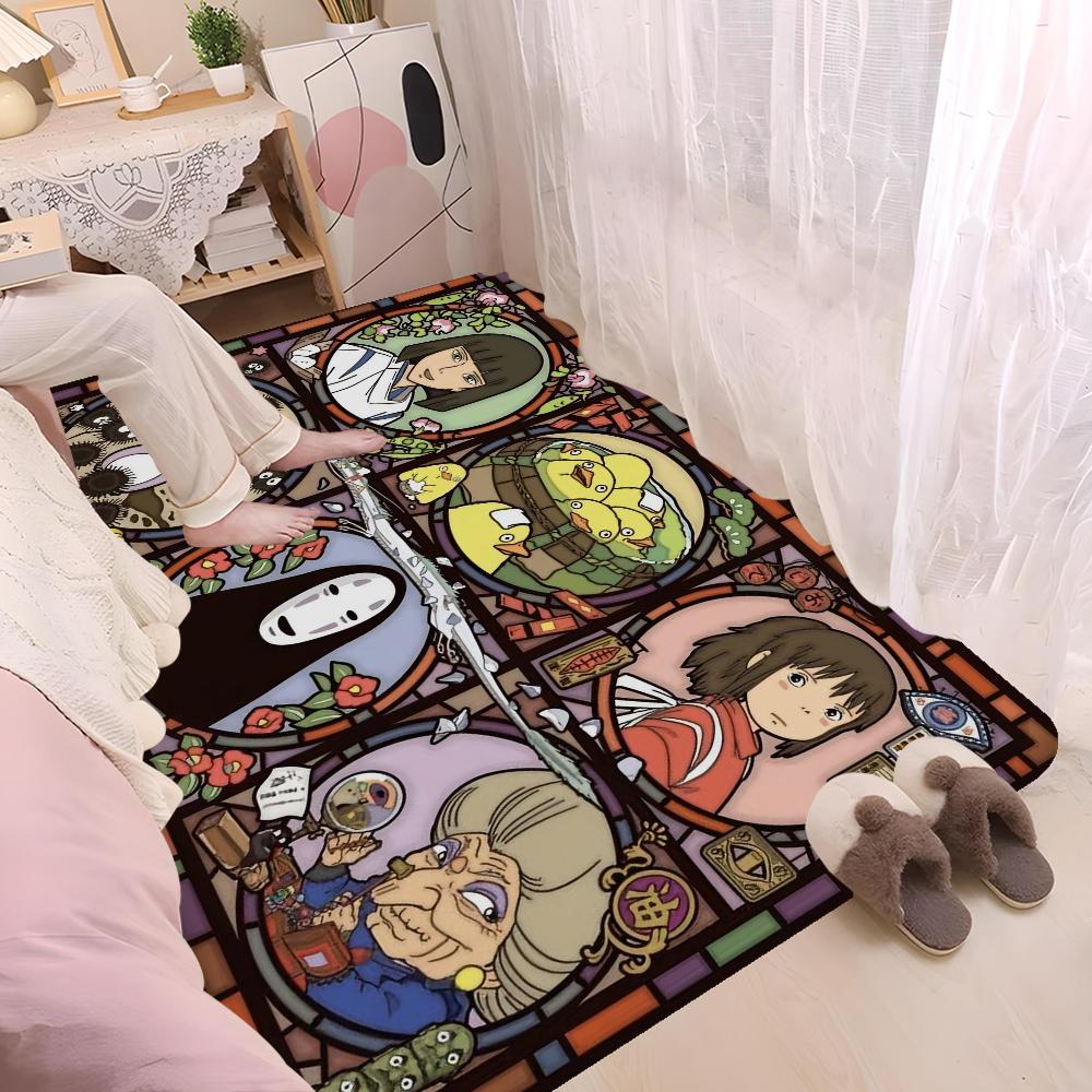 M-miyazaki Hayao Cartoon Anime Room Mats Retro Multiple Choice Living Room Kitchen Rug Non-Slip Welcome Rug