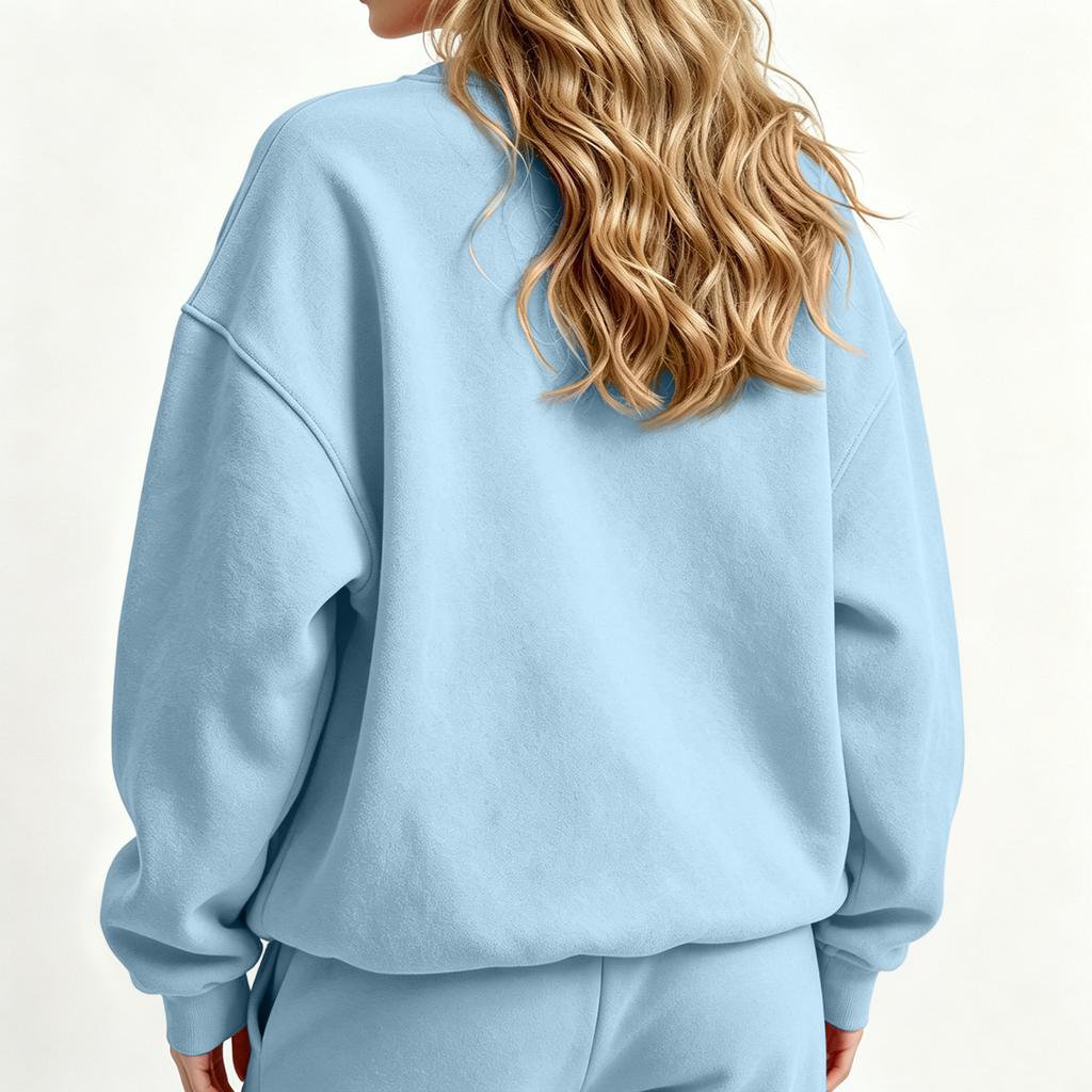Felpa con cappuccio casual colorata e accogliente da donna, maglione a pullover per l'uso quotidiano