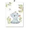 Lion Elephant Giraffe Monkey Zebra Nursery Wall Art Canvas Painting Jungle Animal Posters Prints Pictures Baby Kids Room Decor