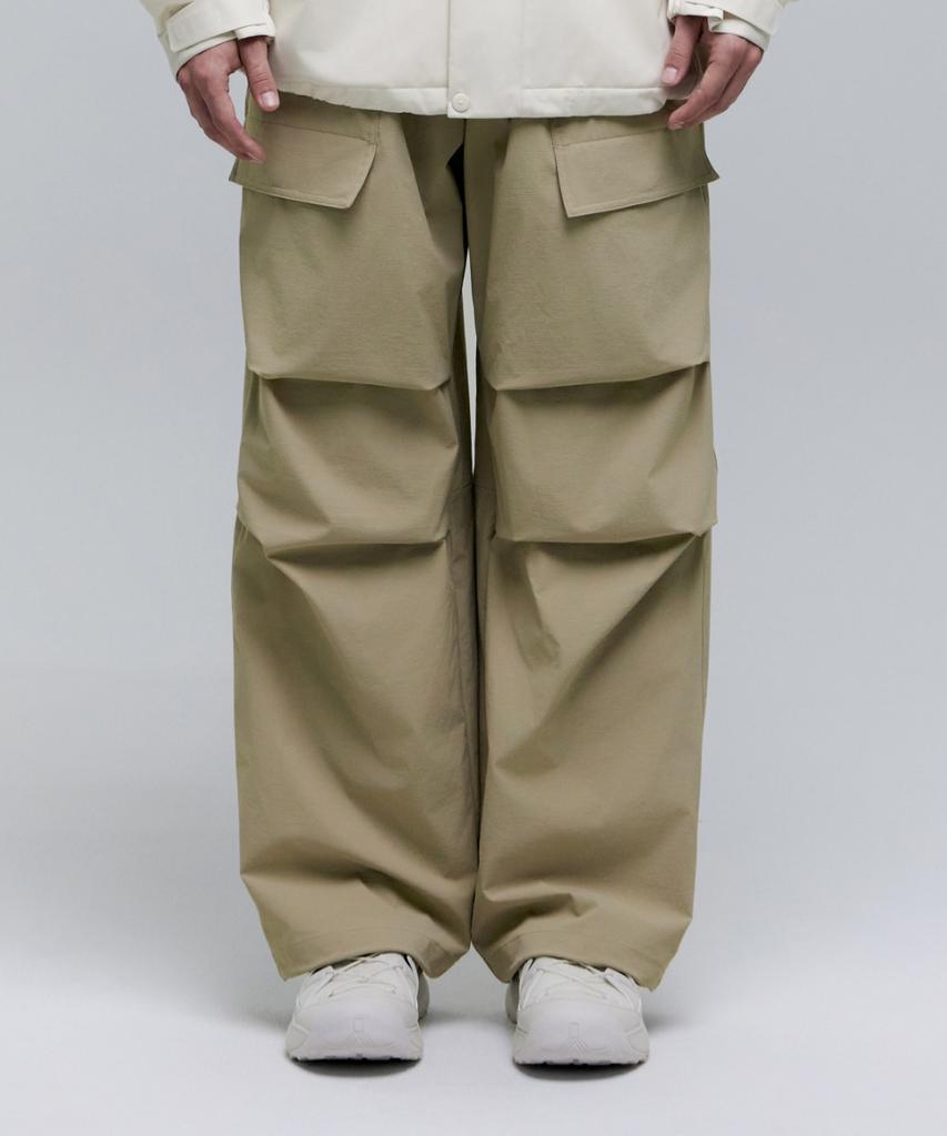 NATIONALGEOGRAPHIC N251Upt902 Parachute Wide Fit Pants Sand Beige
