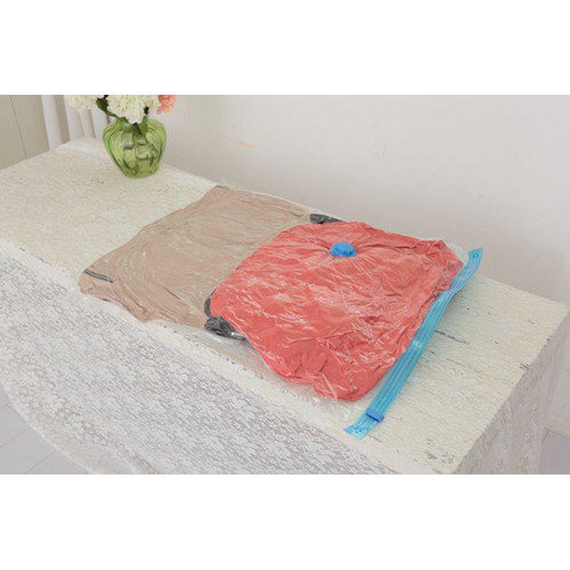 Vacuum Compression Bag for down Jackets and Cotton Clothes, Transparent Clothing Vacuum Travel Storage, Small Vacuum Storage Bag