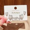 2026 Exquisite Bow & Pearl Stud Earrings Set - Three Pairs for Women
