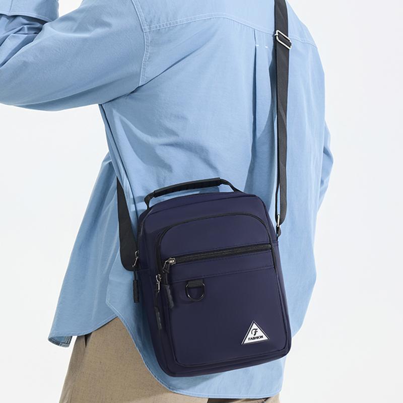 New Simple Casual Business Men Bag Water-Repellent Crossbody Bag Fashion Trendy Shoulder Bag for Daily Use Travel Work