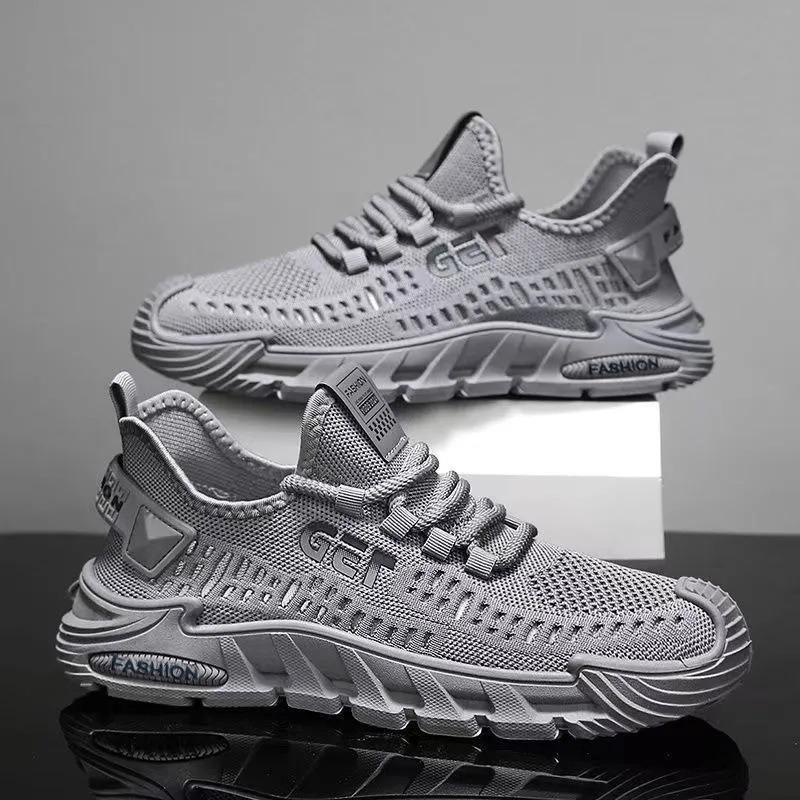 Men's New Mesh Athletic Shoes, Breathable Comfortable Casual Travel Sneakers for Men