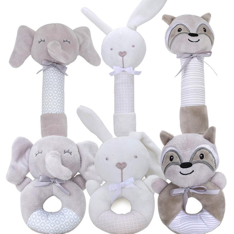 Baby Soft Plush Rattle Toy With Bb Call For Newborn Sensory Development
