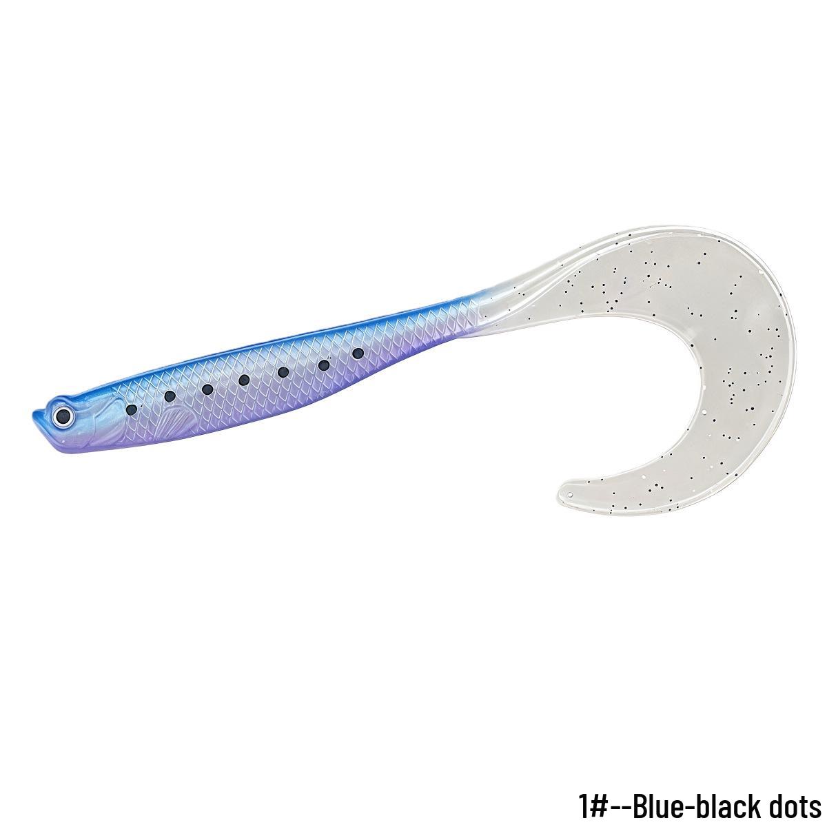 

12cm Soft Fish Lure: Open Belly, Long Tail, 7g Bionic Bait for Freshwater/Saltwater Fishing 1 Piece Loose