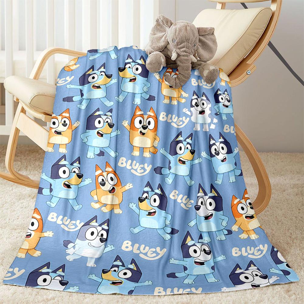 Bluey Adventure Blanket Soft & Cozy Throw For Sofa Couch Office Bed Picnics All-Season Use Modern Unique Gift for Family and Friends Y23
