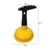Enhanced Plastic Suction Tube for Bathroom Clog Removal - Water Drain Suction Rod with Plastic Handle - Toilet Suction Tool for Water Drain Suction