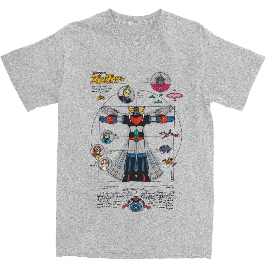Heavyweight Informal Novelty UFO Robot Grendizer Goldorak T Shirt Unisex 100 Cotton Goldrake Japan Robots Tee Shirt Adult Clothing