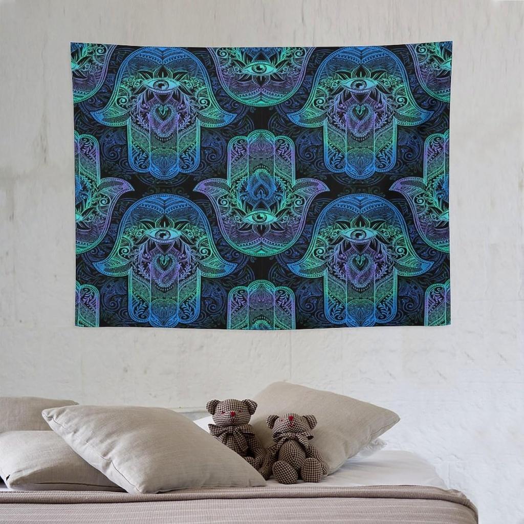 Vintage Bohemian Tapestry Wall Hanging Colorful Mandala Indian Pattern Tapestries Home Decor for Living Room Bedroom Apartment