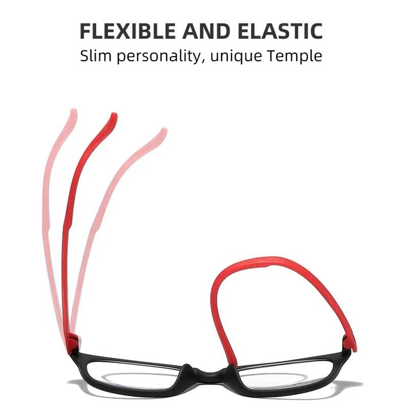 TR90 Lightweight Flexible Blue Light Blocking Anti-fatigue Women's Men's Middle-aged and Elderly Optical Glasses