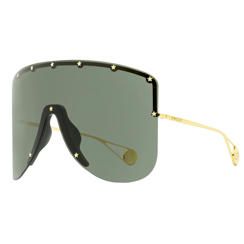 

Gucci Unisex Star Mask Sunglasses GG0541S 001 Gold 99mm 001
