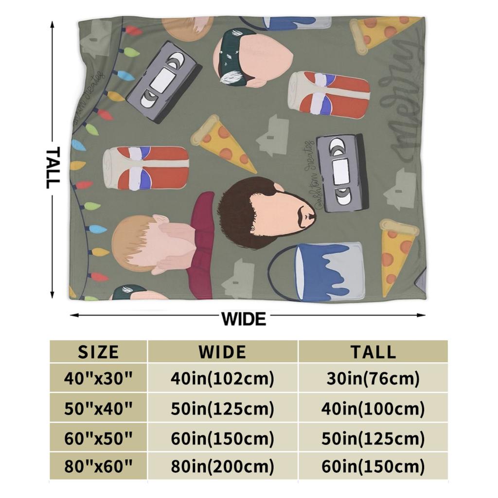 Home Alone  Merry Christmas  Blanket Quality Warm  Bedding Throws Winter Travel Bedroom Aesthetic Bedspread