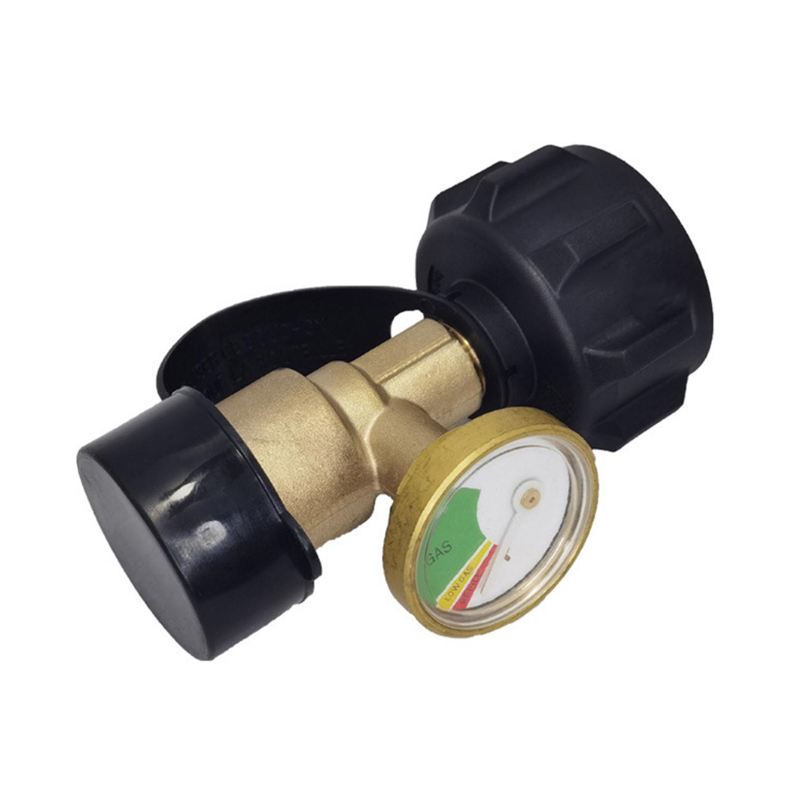 

QCC Type Propane Tank Gauge Level Indicator Leak Detector Gas Pressure Meter for RV Camper, Cylinder, BBQ Gas Grill, Heater