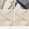 Women Suit Coat Turn-down Collar Mid Length Three Quarter Sleeve Single Button Closure Plus Size
