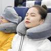 SINGERTOP Neck Air Portable Neck Cushion with Hood and Memory Ideal for Bullet and and Washable for Comfortable Sleep Pillow, H-Shaped Pillow, Hat,
