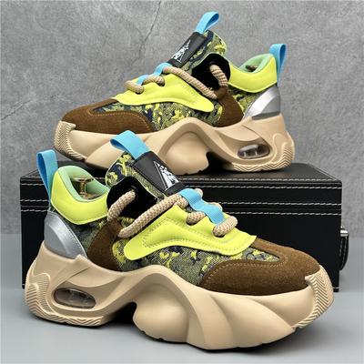 Fashion Designer Men Shoes Thick Shoes Casual Lightweight Sneakers Men Platform Trend Chunky Sneakers Walking Shoes