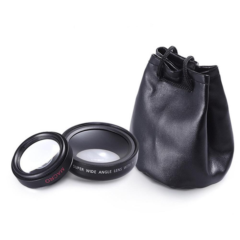 Professional Clip 37mm Mobile Phone Lens 0.45X 49UV Super Wide-Angle + Macro HD Lens for iPhone Android
