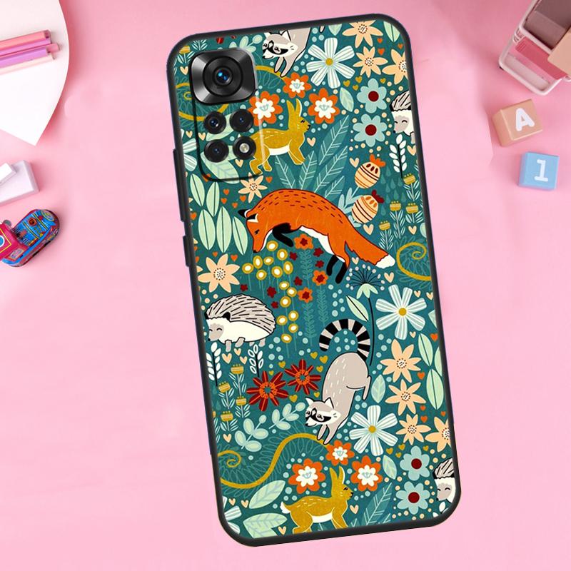 Cute Hedgehog For Xiaomi Redmi Note 14 10 11 12 13 15 Pro Plus Phone Case For Redmi 15 15C 14C 12C 10C 13C