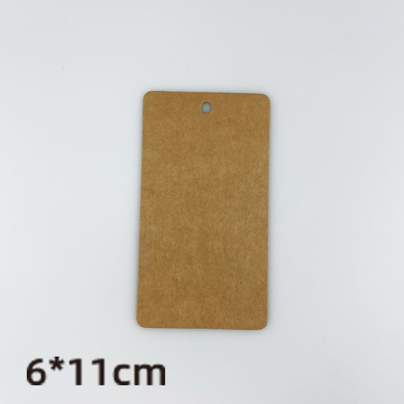 Blank Kraft Paper Card Hang Tag Jewelry Accessories Floral Art Clothing Labels Garment Tags DIY Alien Universal Hanging Rope