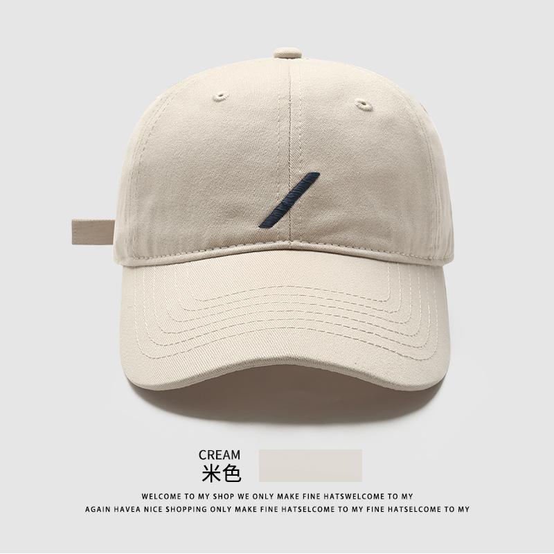 Casual embroidery slash baseball cap children's spring new versatile face cap simple sun hat