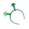 Adult Irish Shamrock Hairband with Shinning Sequins Glitter Powder Saint Patricks Day Headband Carnivals Hair Hoop