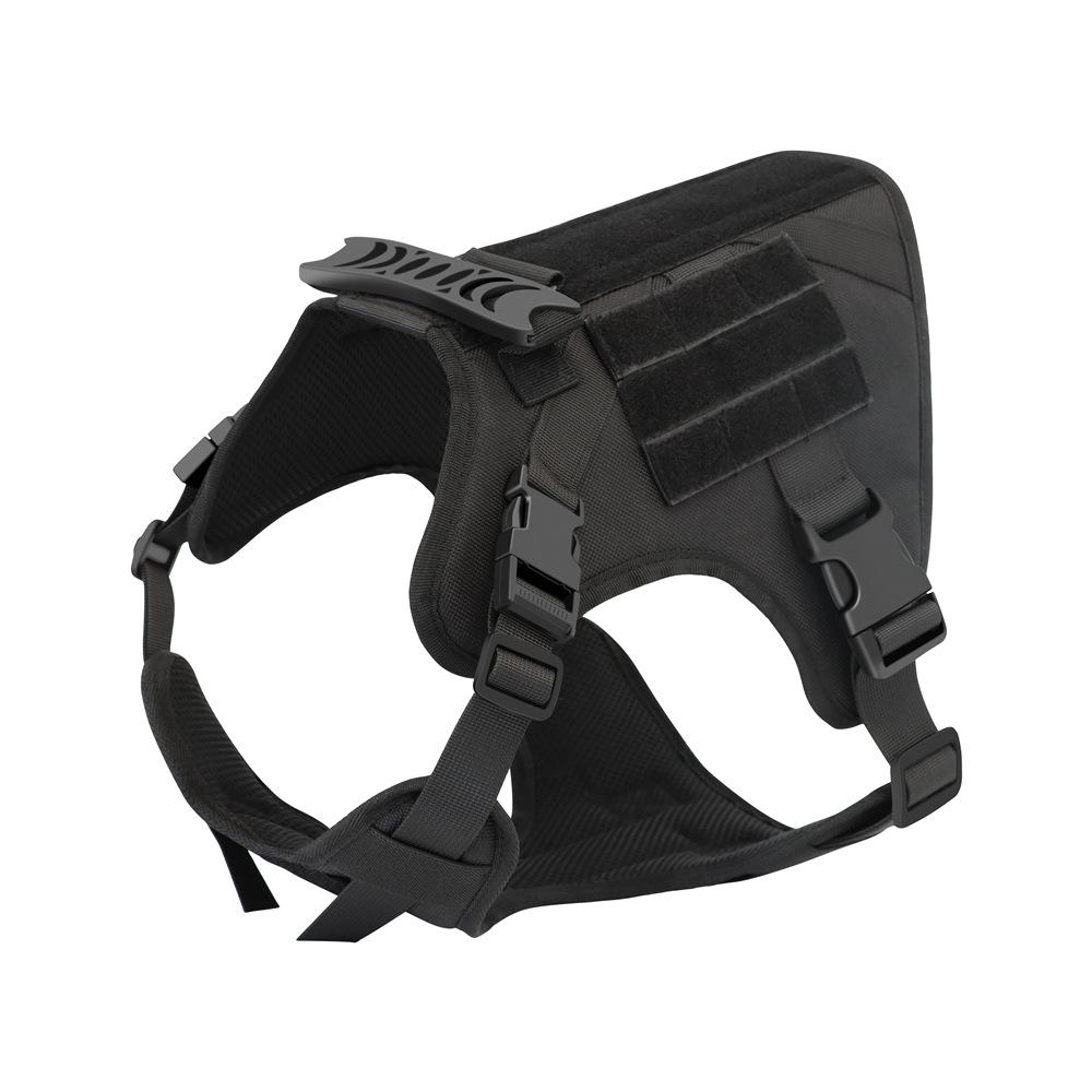 

Тактический жилет для питомца, собачий поводок, средство для подавления беспорядков, тяга, костюм для груди и спины собаки Окинавы, одежда для питомца, уличный жилет для собаки XL чёрный