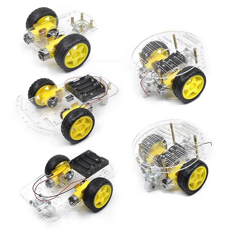 Diy Avoidance Tracking Motor Smart Robot Car Chassis Kit With Speed Encoder Battery Box 2Wd 4Wd Module For Uno R3