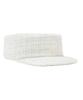 Depeu Pillbox Cap Tweed White