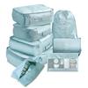 8 Pcs Packing Cubes Set, Waterproof Travel Luggage Organizer Bags, Multi-Size Clothes Underwear Shoe Storage Packing Cubes