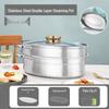 GOWKE Multi-function Stainless Steel Fish Steamer Pot