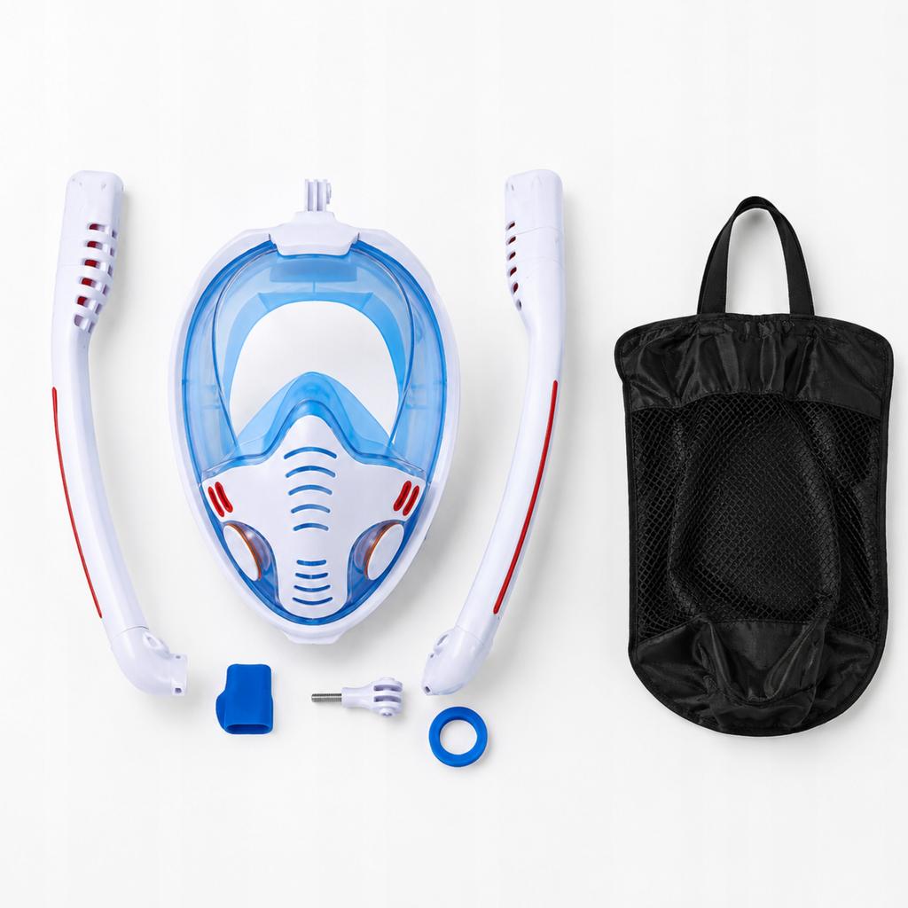 Maska Do Nurkowania Pełnotwarzowa L/Xl Z Uchwytem Do Snorkelingu