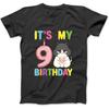 It's My 9th Birthday Girl 9 Year Old Ragdoll Cat Long Sleeve, T-Shirt, Sweatshirt, Hoodie for Men Women Kids Made In Canada Black