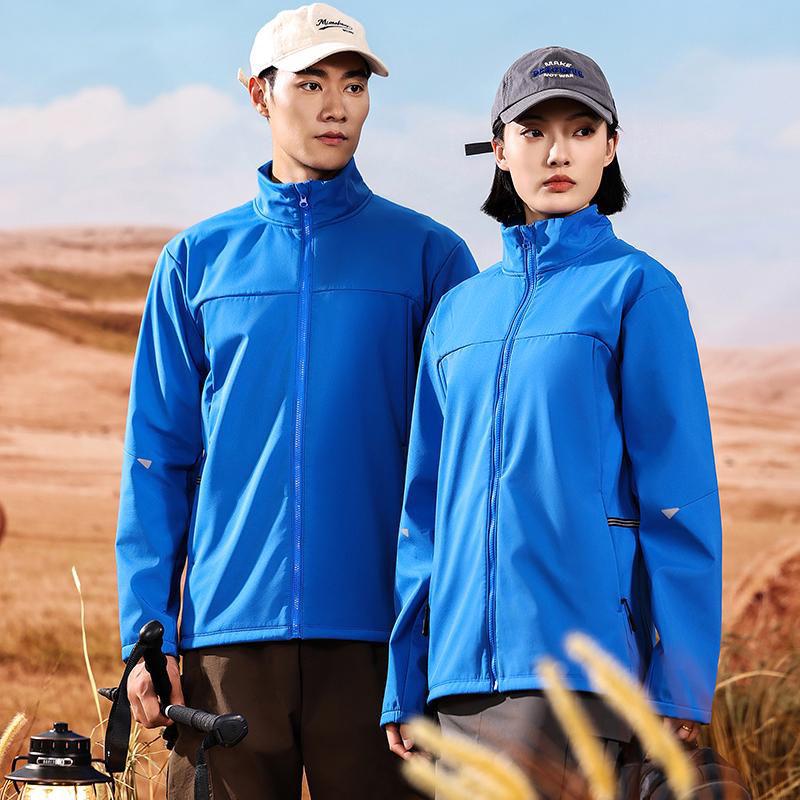 Windproof Waterproof Thickened Soft Shell Jacket for Hiking, Camping, and Mountaineering