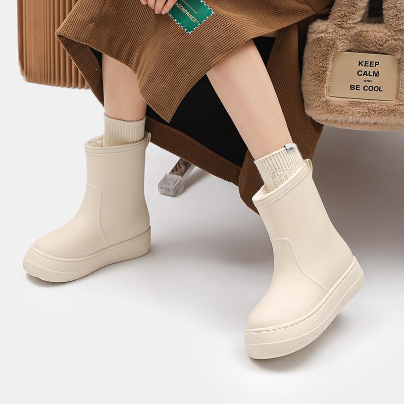 Módní dámské holínky 2025 Nové voděodolné boty pro ženy Venkovní protiskluzové dámské pracovní boty Vysoce kvalitní platformové EVA boty