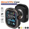 Металевий + ТПУ Чохол-Захисна Рамка Для Apple Watch S11 46мм 42мм 45мм 44мм 40мм 41мм 38мм Для iWatch Серії 10 9 8 7 6 5 4 SE Ultra 2 49мм