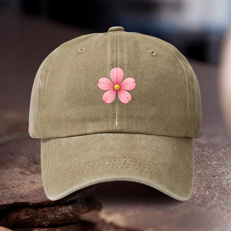 Pc Adjustable Hat with Pink Cherry Blossom Print Unisex Outdoor Sport Style Ideal Gift for Wedding Party Birthday Racing T
