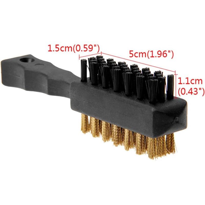 Golf Club Brush Cleaner Waterproof Design Cleaning Tools Portable Metal Lightweight Nylon Brushes for Golf Shoes Maintenance