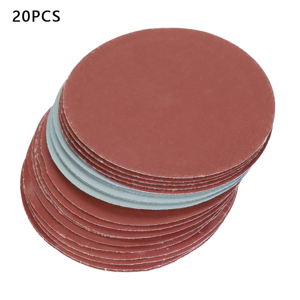 20PCS 5 inch Durable Round Shape Sanding Discs 1000 1500 2000 3000# Grit Sand Papers