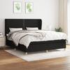 3128455 vidaXL Divan Bed with Mattress Black 160x200 Cm Fabric