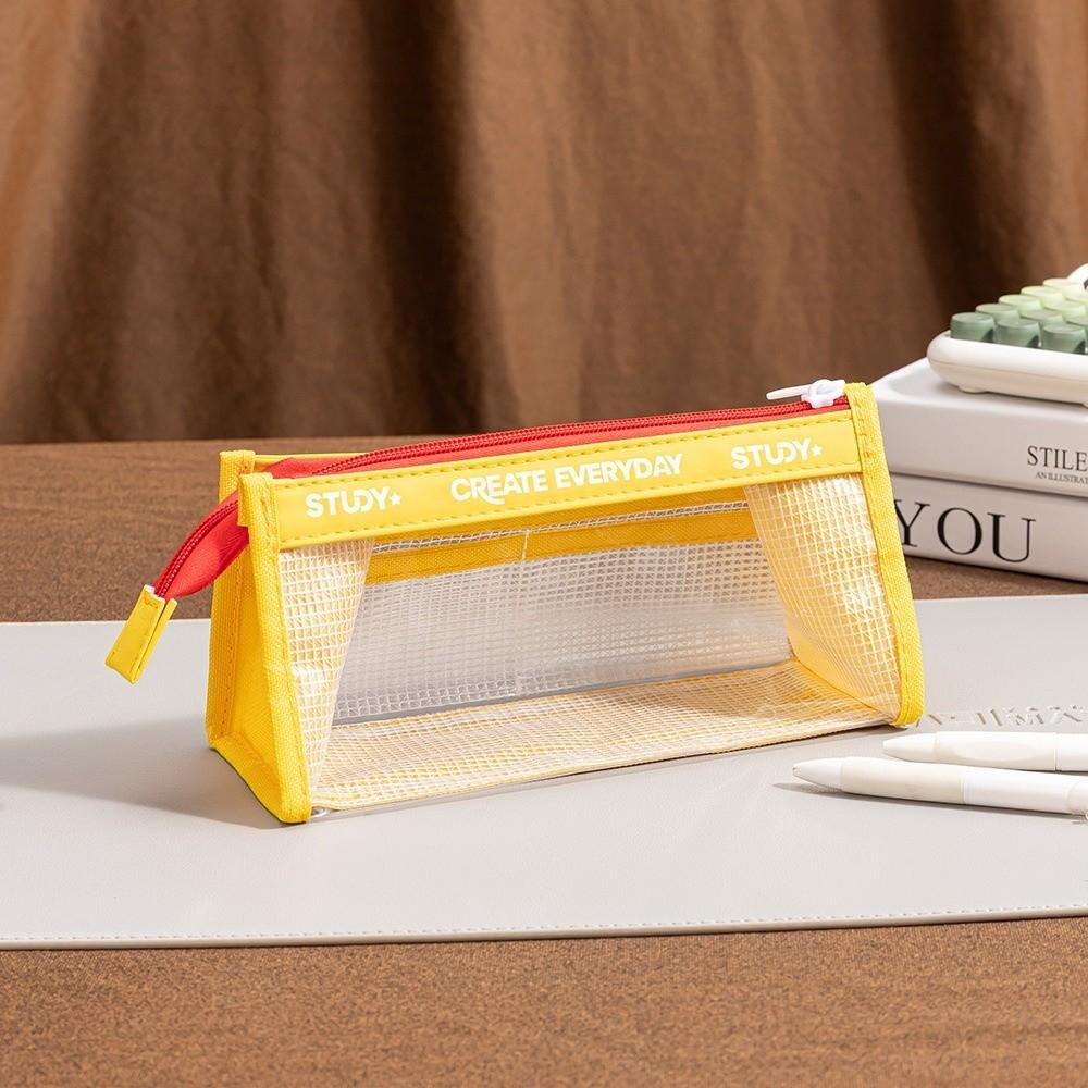 Visible Transparent Pencil Case Multiple Layers Stationery Organizer New Pen Bag for Students