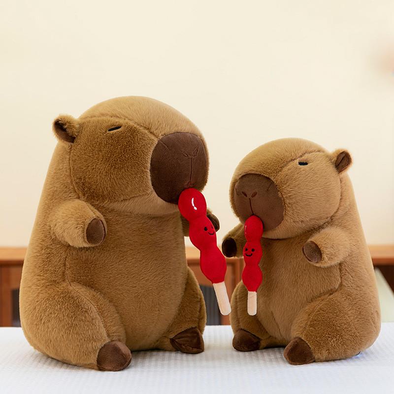 Capybara Tanghulu Stretchable Plush Toy Pp Cotton Filling Children Gift Doll