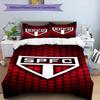 Paulo Fc Emblem Printed Pattern Duvet Cover Set – Includes 1 Duvet Cover and 2 Matching Pillowcases Bedroom Decor Christmas Gifts